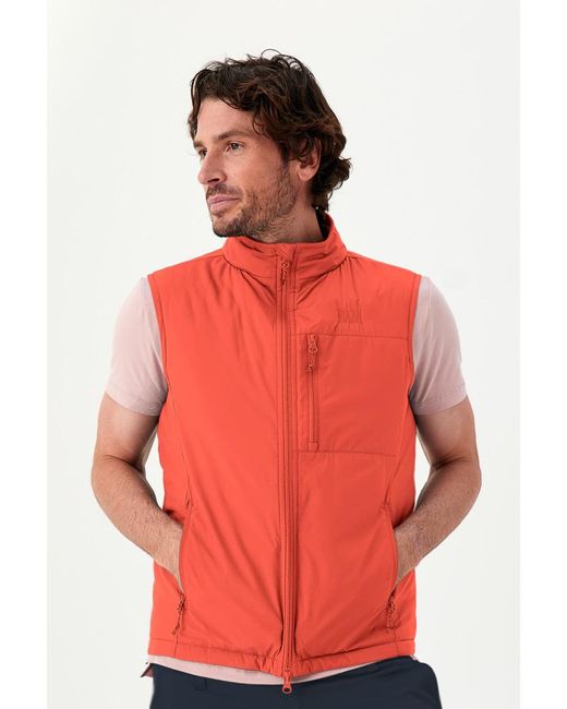 Bam Red 73 Zero Hexagon Quilted Gilet for men