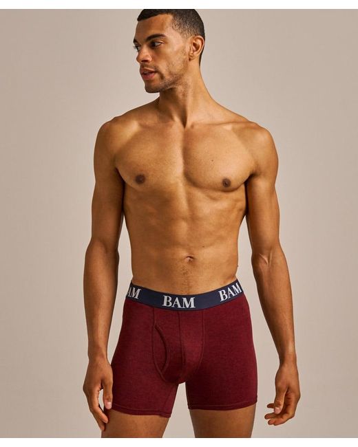 Bam Red Regular Fitted Air Boo Boxers for men
