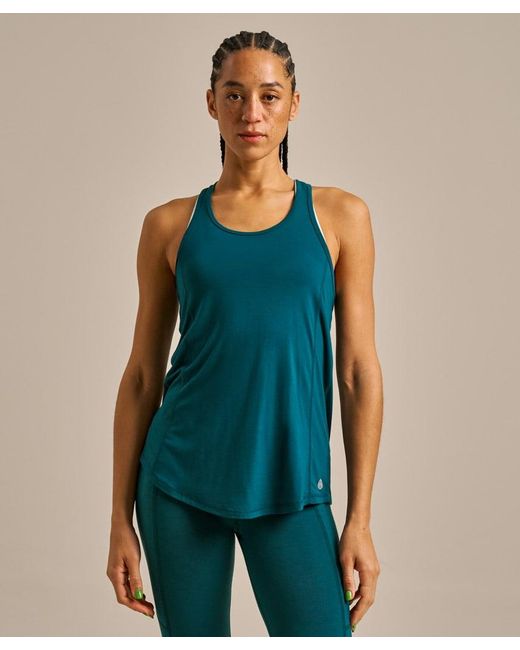 Bam Blue Novea Split Back Top