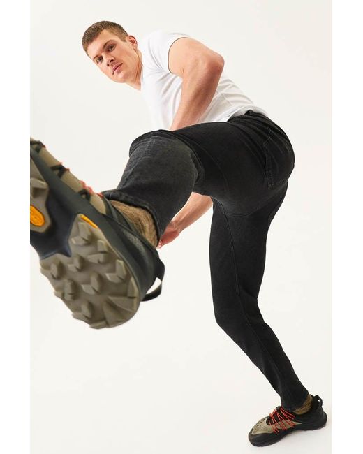 Bam Black 73 Zero Denim Tapered Leg Jeans for men