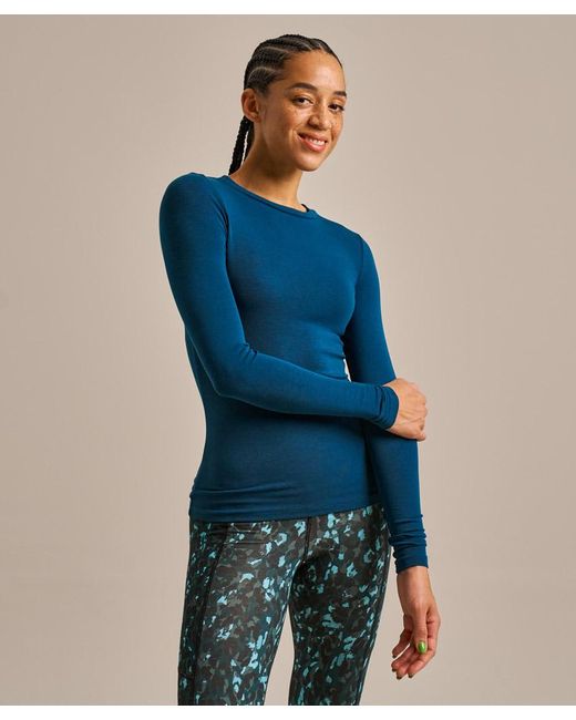 Bam Blue Horizon Luxe Long Sleeve Top