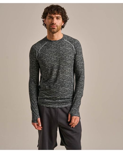 Bam Gray Reflex Boo Crew Neck Baselayer for men