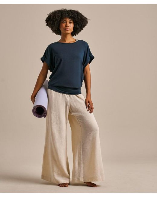 Bam Blue Free Flow Top