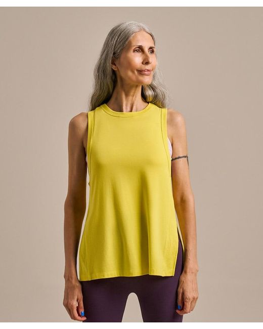 Bam Yellow Power Longline Tank Top