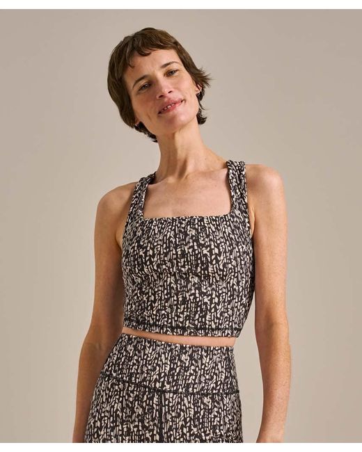 Bam Orange Mallea Define Crop Top