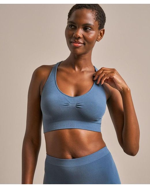Bam Blue Smoothwear Seamless Racerback Bralette
