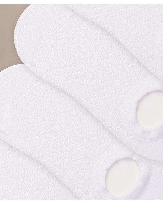 Bam White Boo No Show Socks 4 Pack