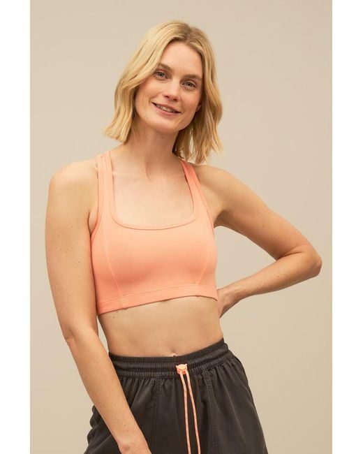 Bam Natural Enduro Racer Back Crop Top