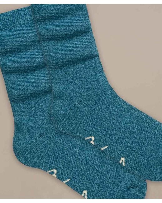 Bam Blue Thick Walking Socks