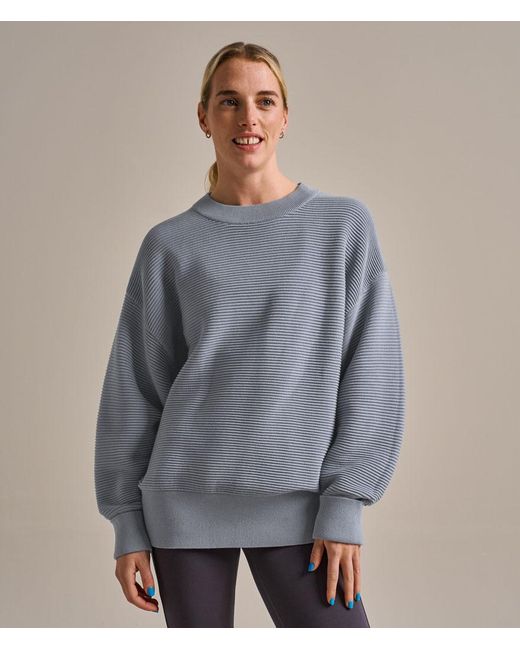 Bam Blue Rib Layering Jumper