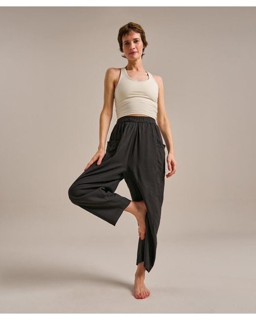 Bam Natural Linen Tulip Leg Trouser