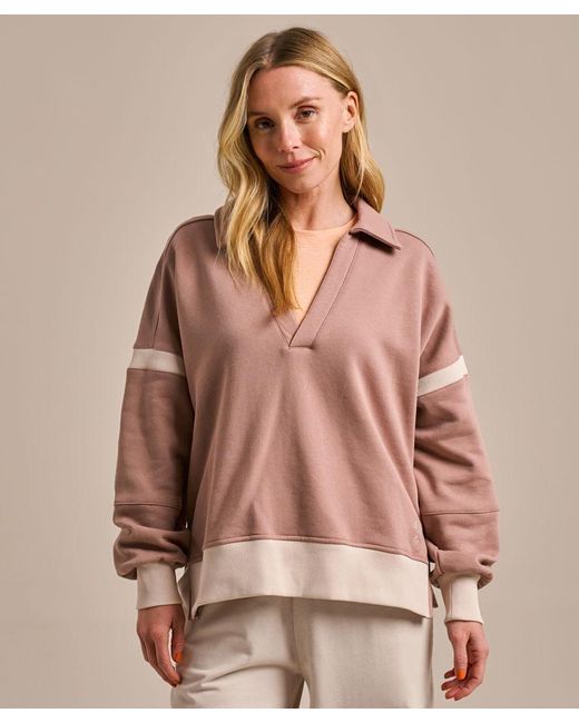 Bam Natural Athletic Collared Sweatshirt