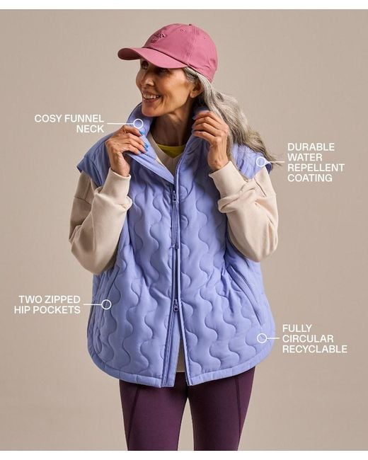 Bam Blue Packable Cloud Gilet