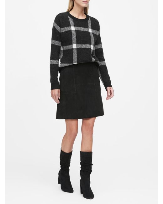 plaid short jacket banana republic