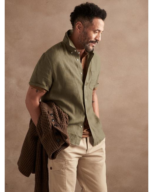 Banana Republic Castello Linen Shirt in 