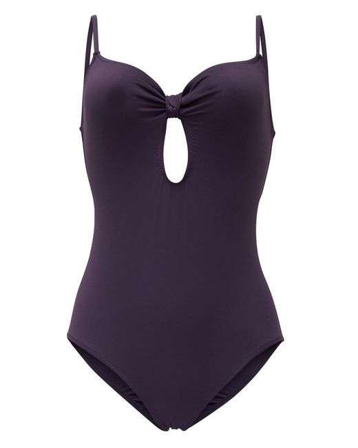 Banana Republic So Solid Lizzie One-piece Swimsuit in Purple - Lyst