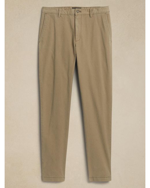 Banana Republic Factory Slim Lived-in Chino in Natural for Men | Lyst