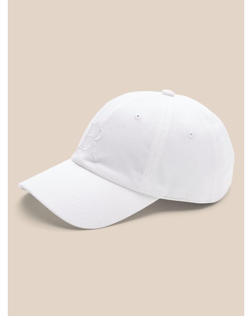 Logo Baseball Hat in White for Men 