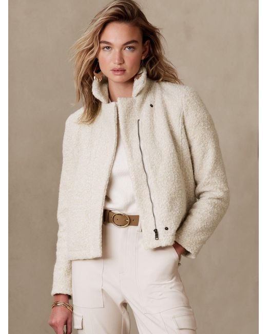 banana republic factory sherpa jacket