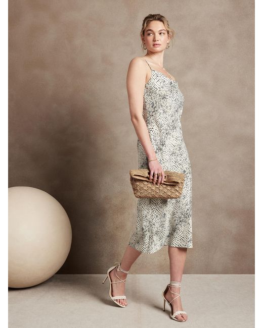 satin slip dress banana republic