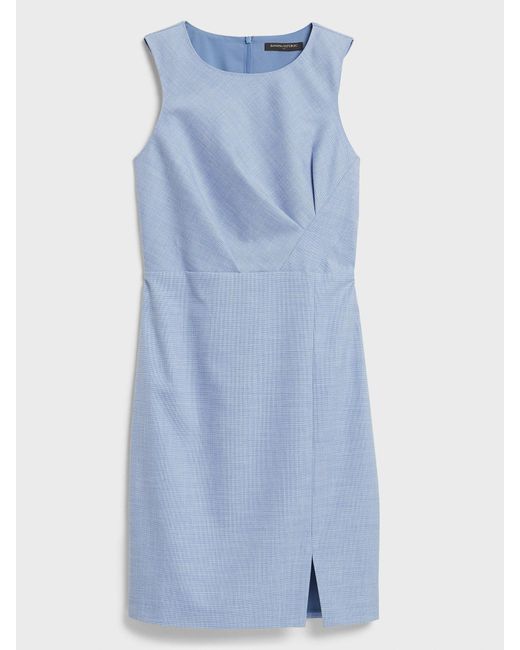 chambray sheath dress