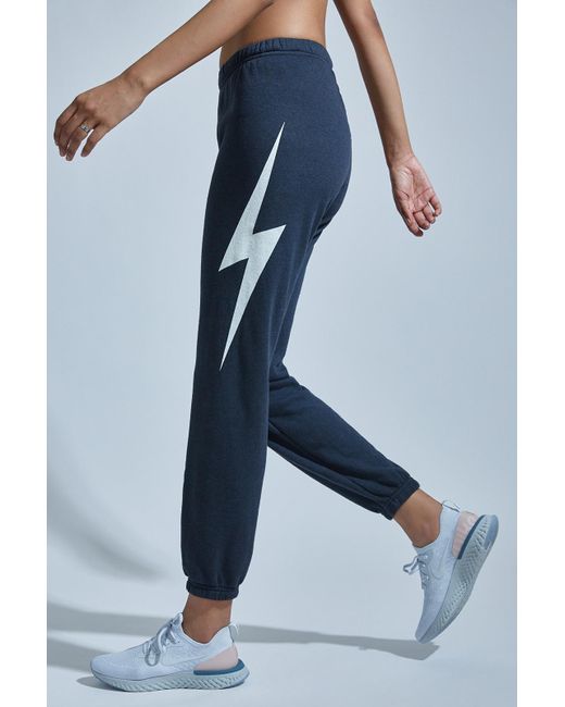 aviator nation sweatpants lightning bolt