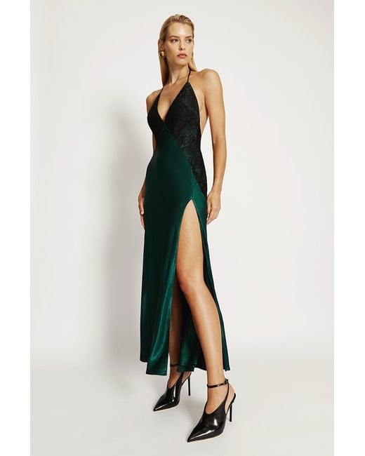 Bardot Multicolor Estrella Halter Maxi Dress