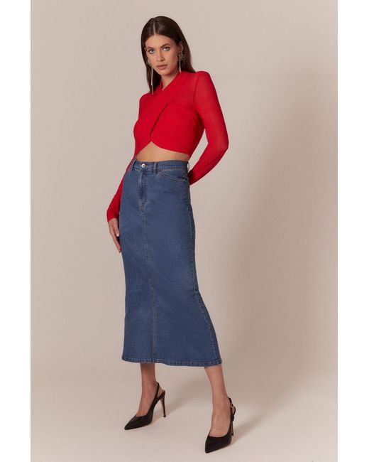 Bardot Red Aliyah Top