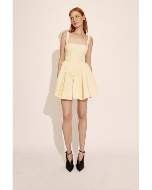 Bardot Natural Larson Corset Mini Dress