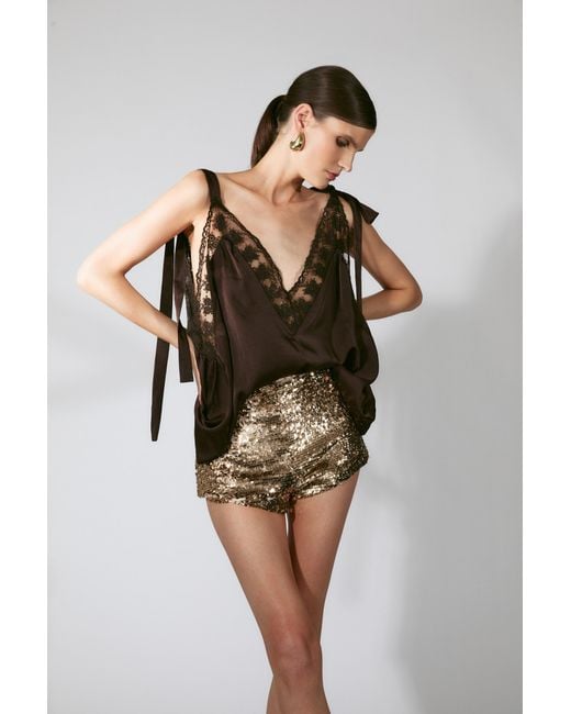 Bardot Multicolor Aubrey Tie Strap Cami