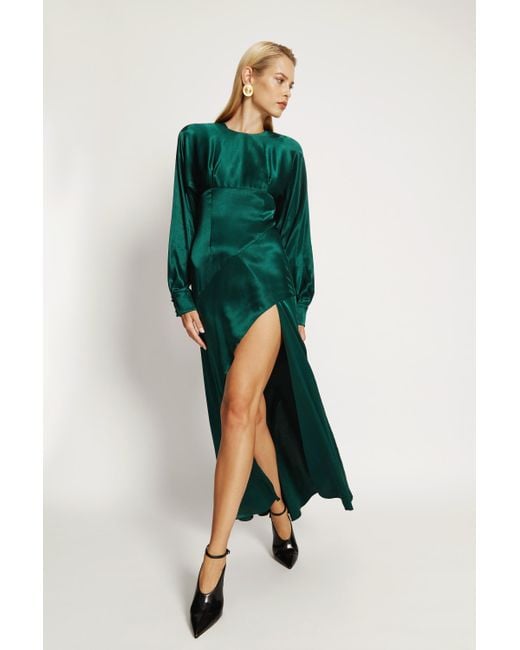 amarra green prom dress Bardot Velvet Dress