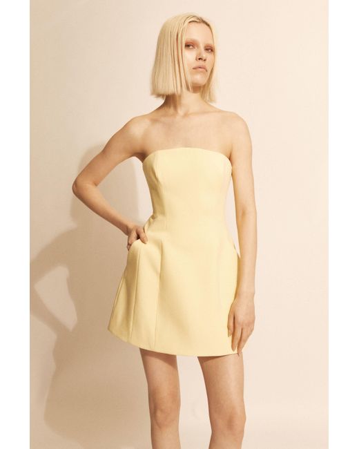 Bardot Natural Karoline Hourglass Mini Dress