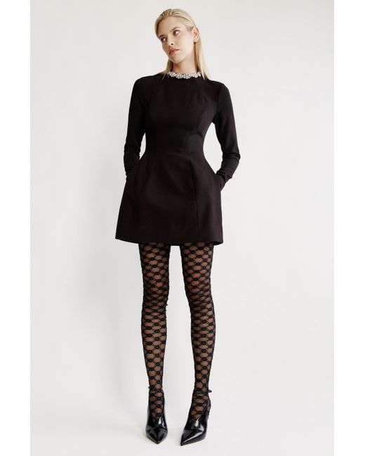 knee length dresses for ladies Delphi Long Sleeve Mini Dress  Hemline Winter Park