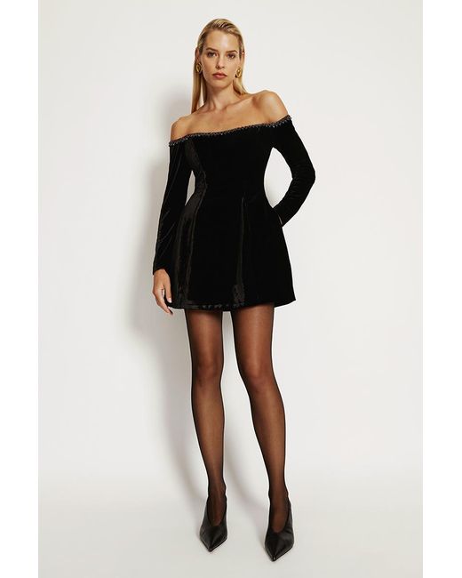 Bardot Nadene Trim Hourglass Dress in Black | Lyst Bardot Nadene Trim Hourglass Dress in Black | Lyst