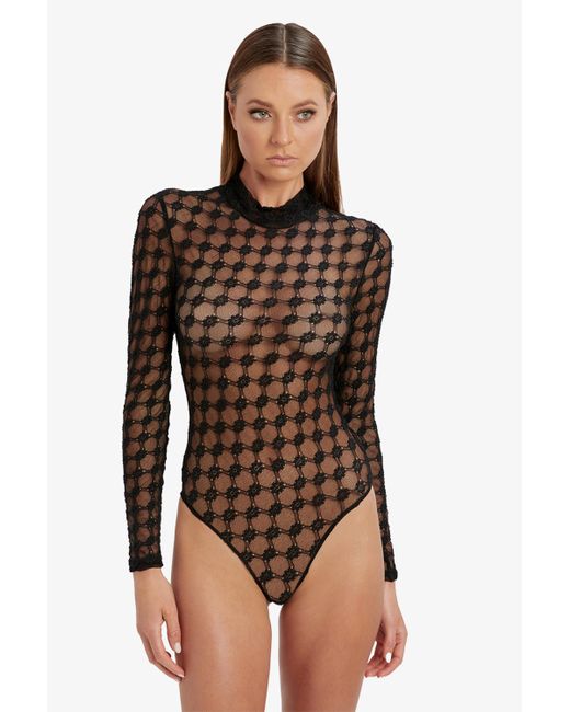 Bardot Black Adoni Mesh Bodysuit