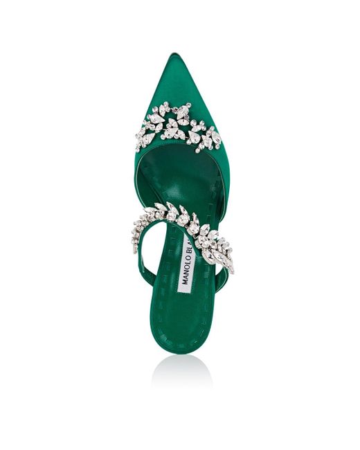 manolo blahnik lurum green