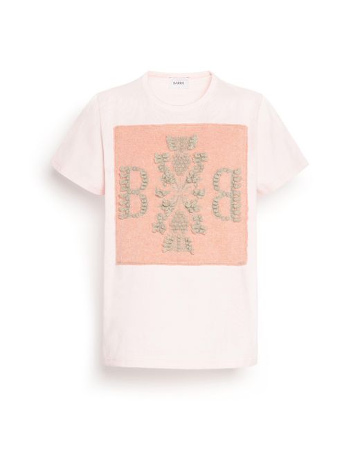 Barrie White T-shirt With Logo Cashmere Patch