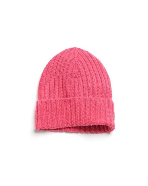 Barrie Pink Cashmere Beanie