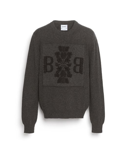 Barrie Gray 3d Cashmere Logo Round-neck Jumper for men
