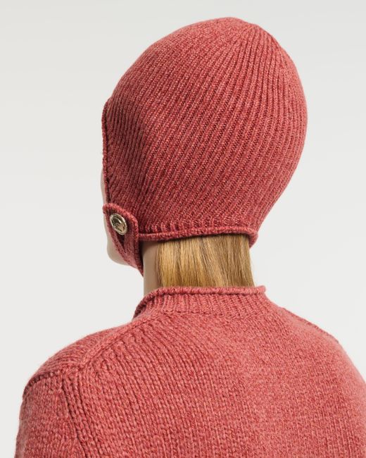 Barrie Pink Bonnet In Cashmere