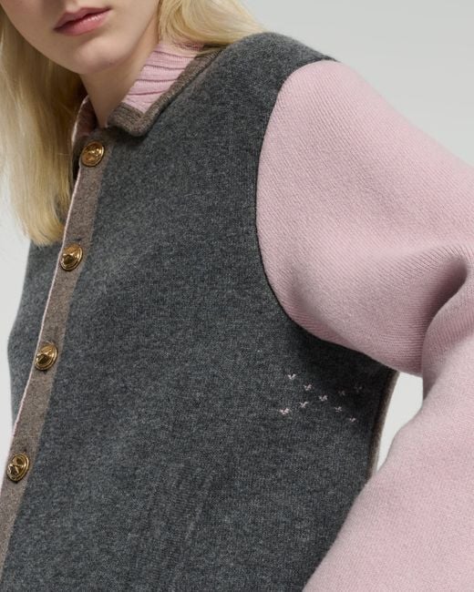 Barrie Gray Trompe-l''œil Jacket In Cashmere And Wool for men
