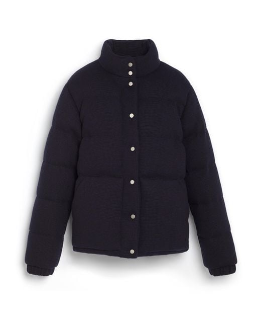 Barrie Blue Cashmere Down Jacket