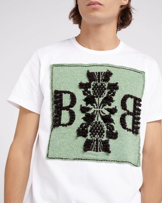 Barrie Green T-shirt With Logo Cashmere Patch