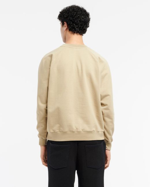 Barrie Natural Sweatshirt With Logo Cashmere Patch