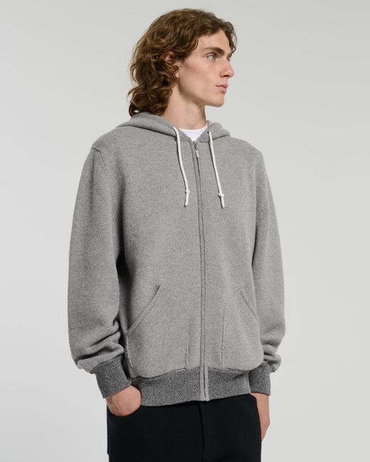 Barrie Gray Sportswear Hooded Jacket In Cashmere And Cotton for men