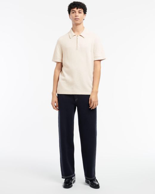 Barrie White B Label Cashmere Zip-neck Top for men