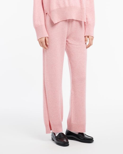Barrie Pink Iconic Cashmere Trousers
