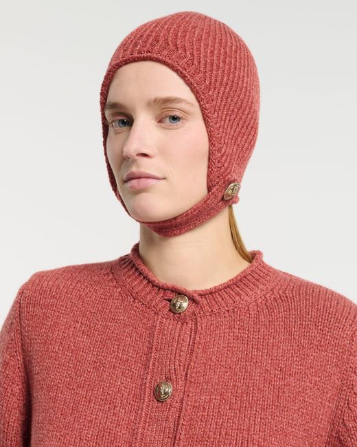 Barrie Pink Bonnet In Cashmere