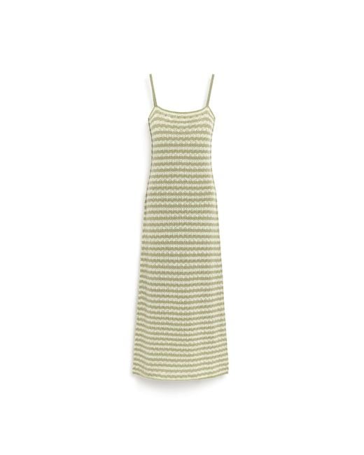 Barrie Metallic Cashmere Lace Long Dress With Skinny Straps