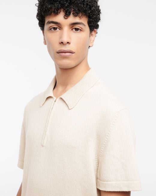Barrie White B Label Cashmere Zip-neck Top for men